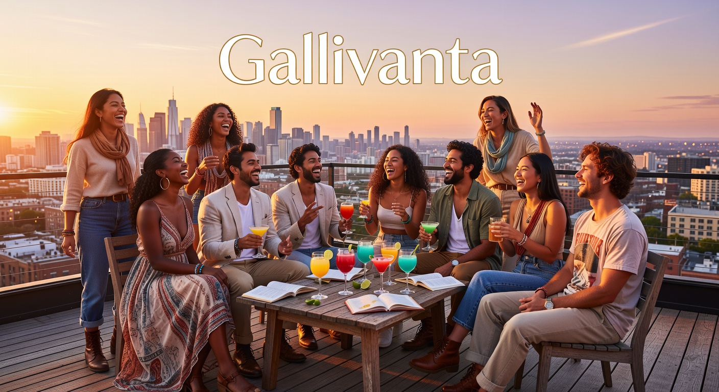 Romantic travel nightlife scene