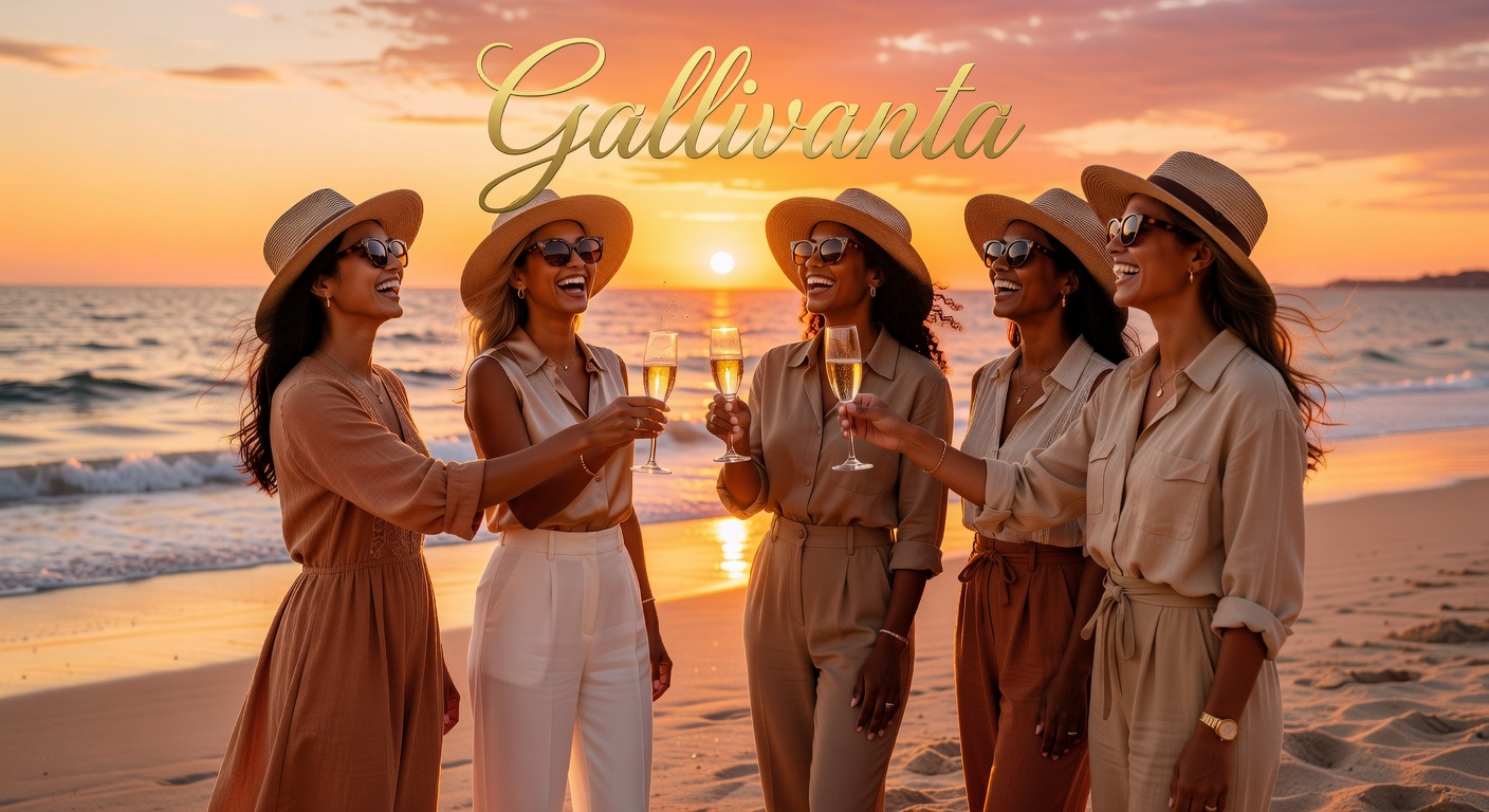 Romantic travel atmosphere scene