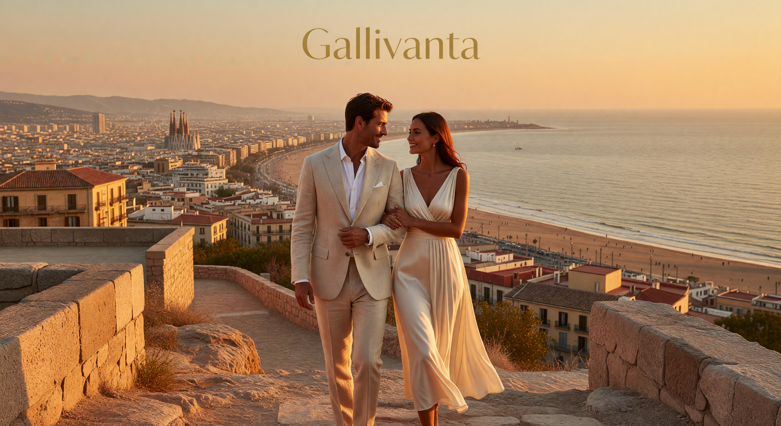 Barcelona skyline hero image for Gallivanta Barcelona date spots guide