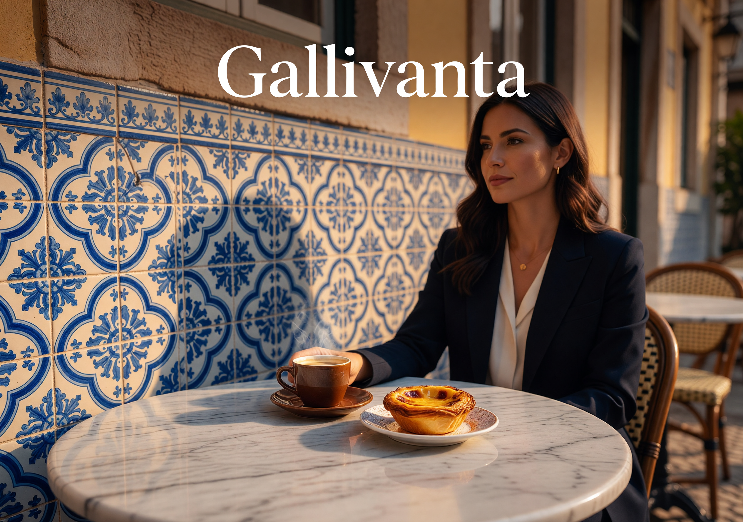 Romantic Lisbon café scene for a soft date opening move