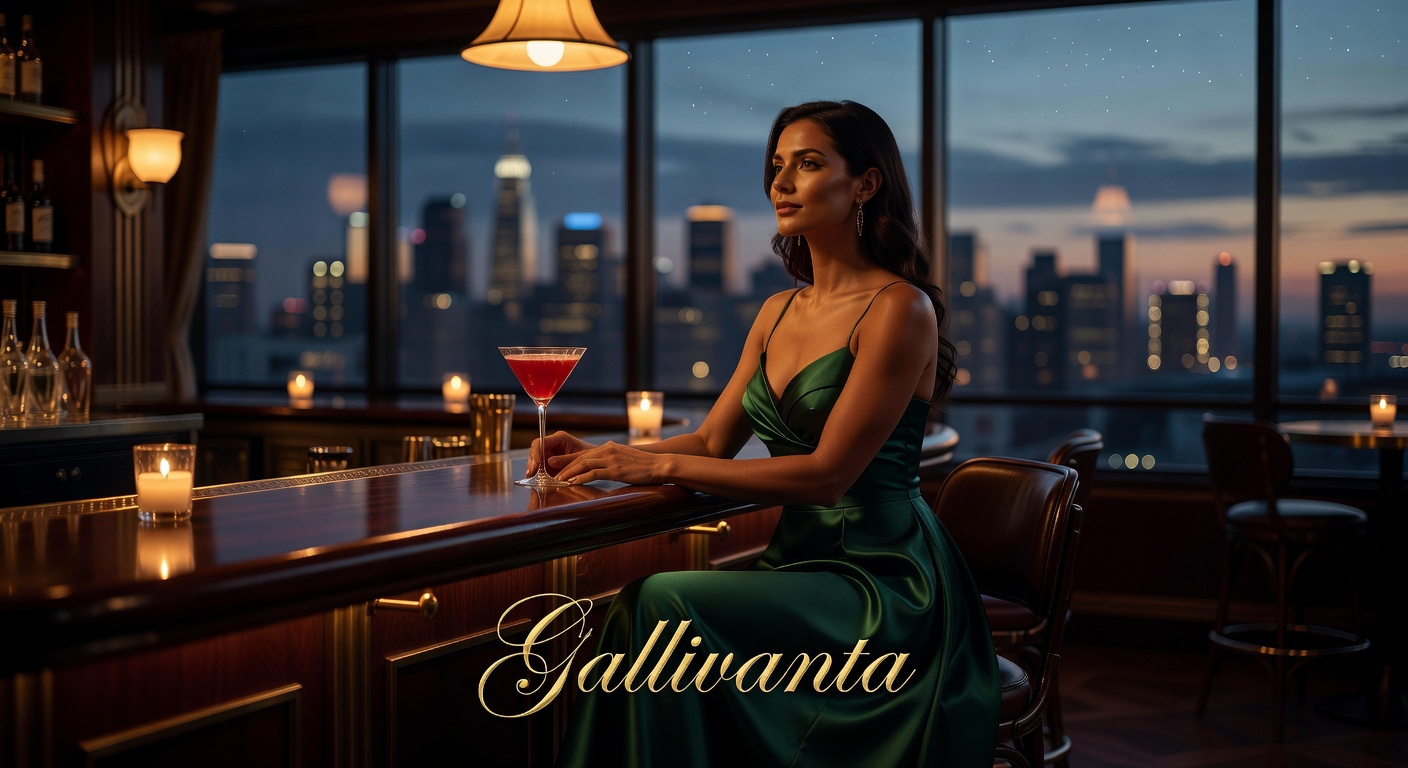 Stylish woman enjoying conversation with bartender at upscale bar