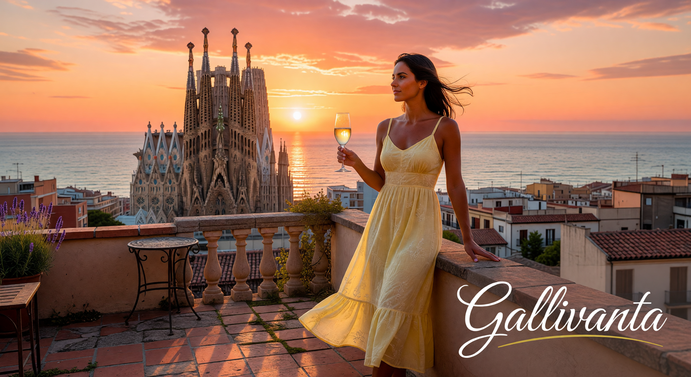 7 Romantic Solo Travel Destinations for Women Who Want Adventure and Connection 1 Solo adventurer overlooking a vast mountain valley and lake at golden hour