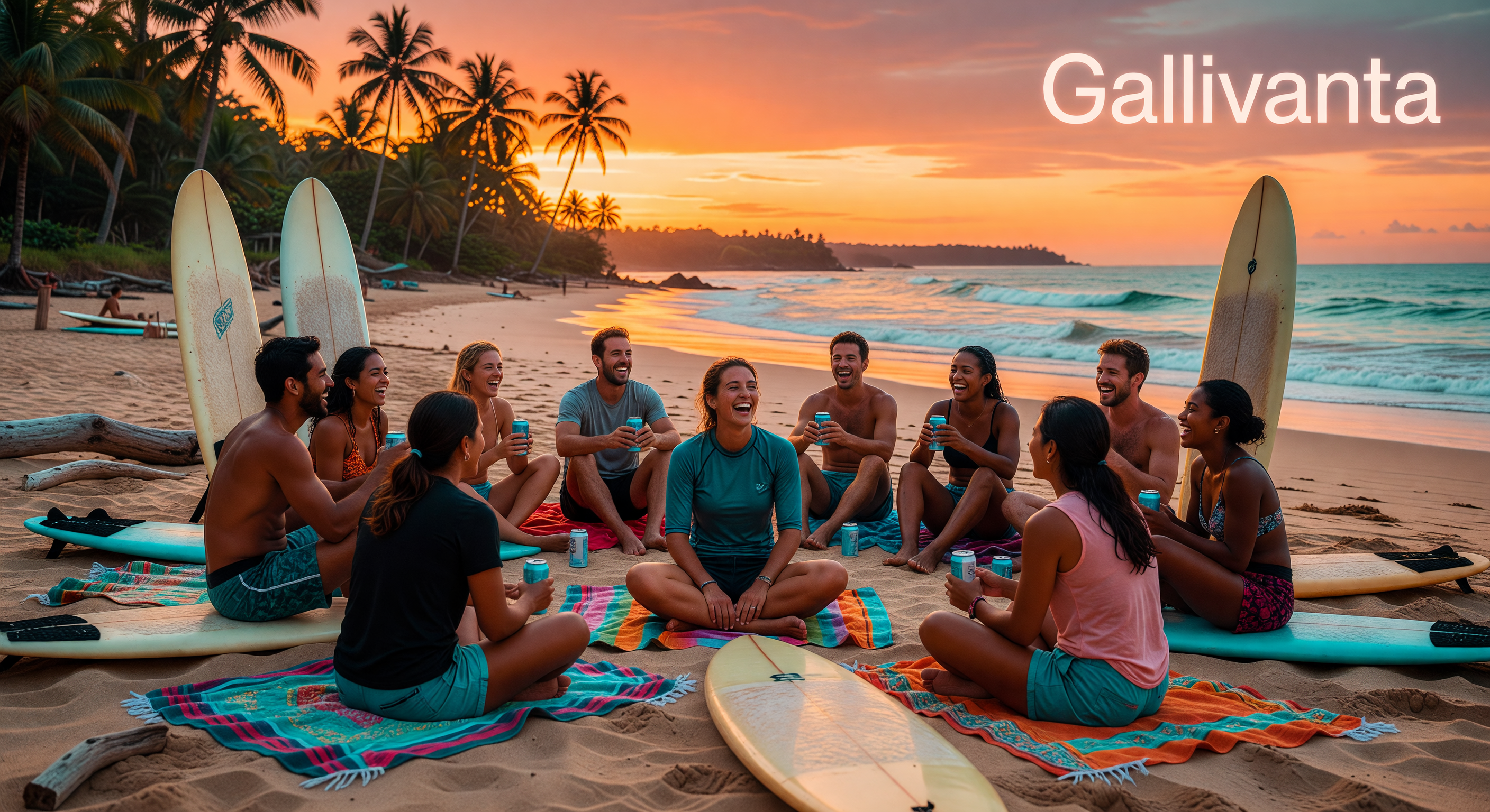 7 Safest Solo Travel Destinations for 2026: Tested by Real Travelers 4 Solo traveler on a Costa Rica beach at sunset with Gallivanta branding.