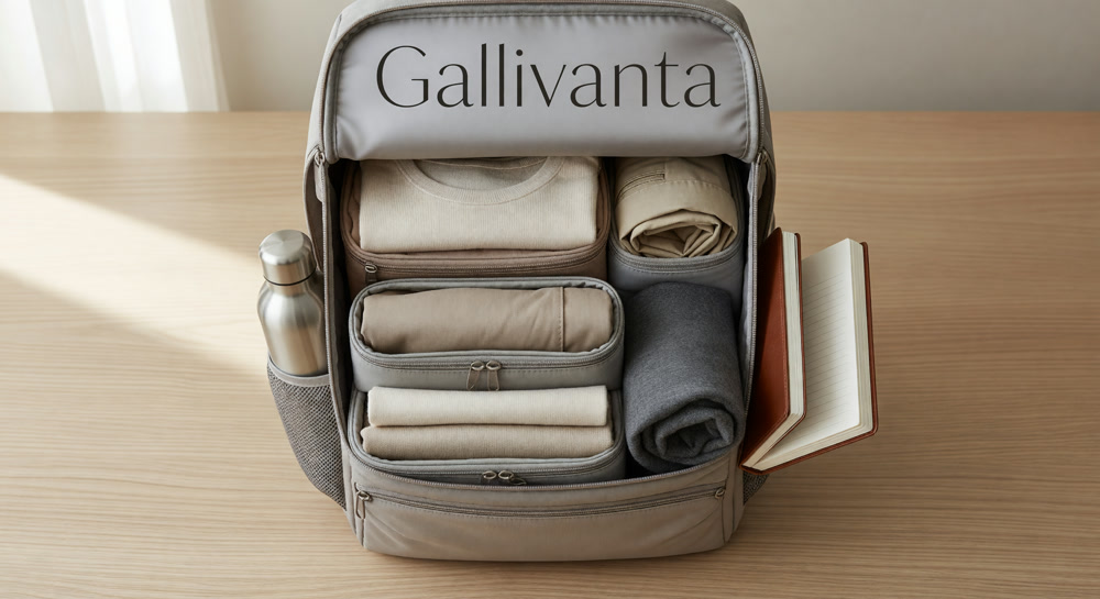 17 Must-Have Items for Your Solo Travel Packing List in 2026 3 Organized packing cubes flat lay inside a travel backpack with travel essentials
